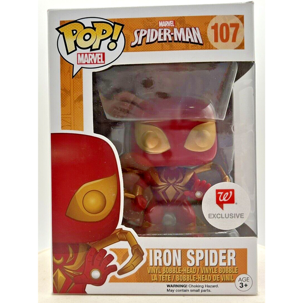 Funko Pop! Marvel‎ Spider-Man Iron Spider Walgreens Exclusive #107 F14